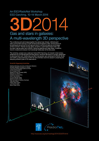 Poster: 3D2014: Gas and stars in galaxies: A multi-wavelength 3D perspective