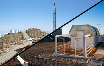 Trois très différents télescopes à La Silla