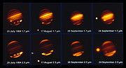 Comet Shoemaker–Levy 9 impacting Jupiter in 1994