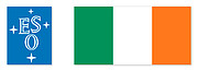 ESO-Logo und irische Flagge
