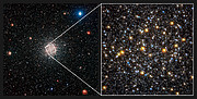 Sammenligningsbillede af kuglehoben NGC 6362 fra WFI og Hubble