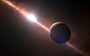 Taiteilijan näkemys planeetasta Beta Pictoris b