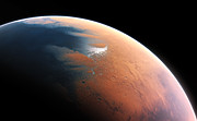 Vue d'artiste de la planète Mars telle qu'elle était il y a quatre milliards d'années