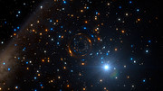 Artist’s impression van het vreemde dubbelstersysteem in NGC 3201