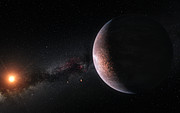 Illustration af TRAPPIST-1 planetsystemet