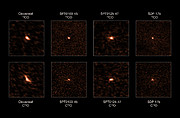 Observações ALMA de quatro galáxias distantes com formação estelar explosiva