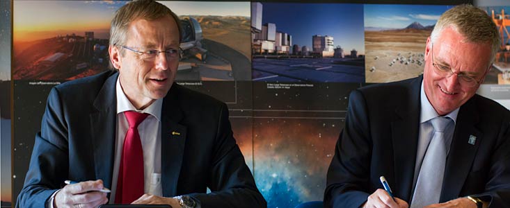 Directores Generales de ESO y ESA suscriben acuerdo de colaboración