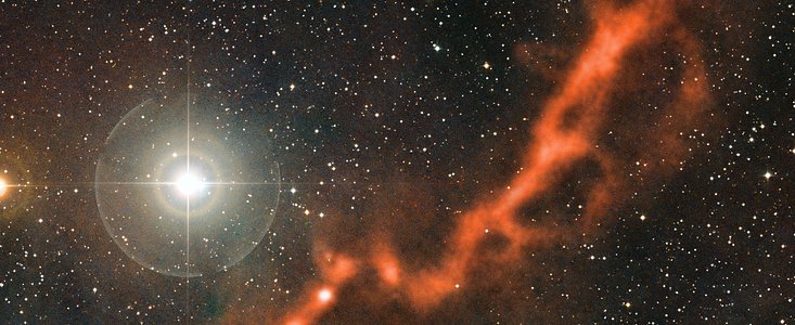 APEX-billede af et stjernedannende filament i Tyren