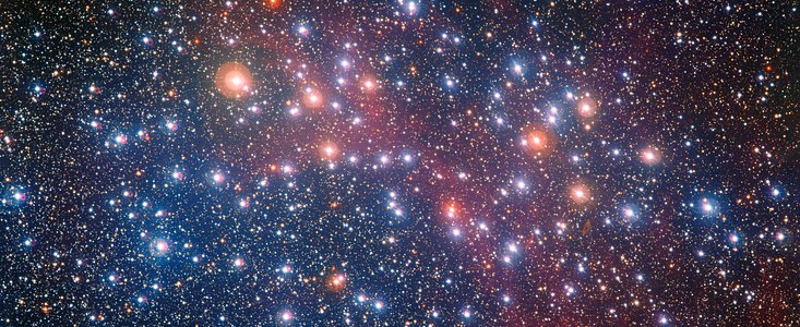 Pestrobarevná hvězdokupa NGC 3532