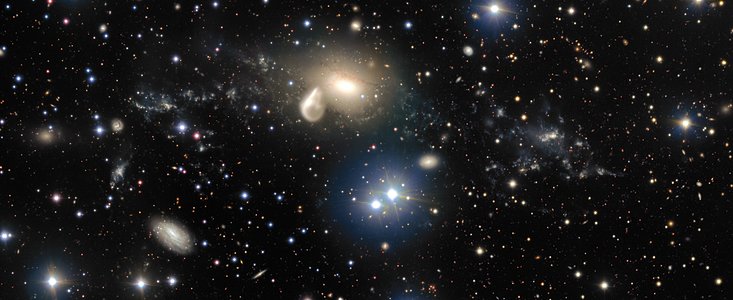 Krockresterna runt galaxen NGC 5291