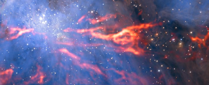 ALMA odhalila vnitřní strukturu hvězdné porodnice