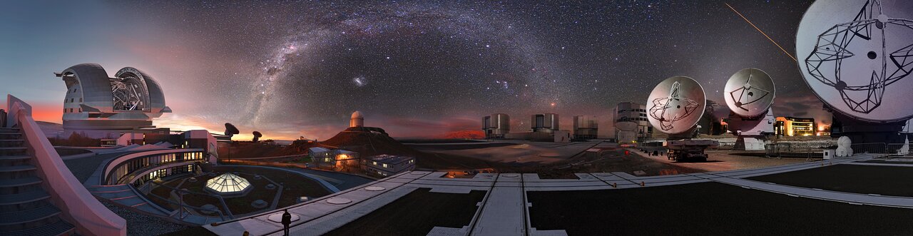 Image composition of ESO observatories
