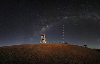 Mounted image 119: Cerro Armazones night-time panorama
