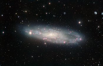 Mounted image 185: Wide Field Imager view of the spiral galaxy NGC 247
