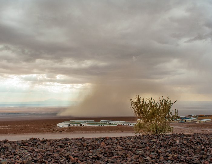 Extreme Wetterbedingungen bei ALMA am 27. Februar 2015