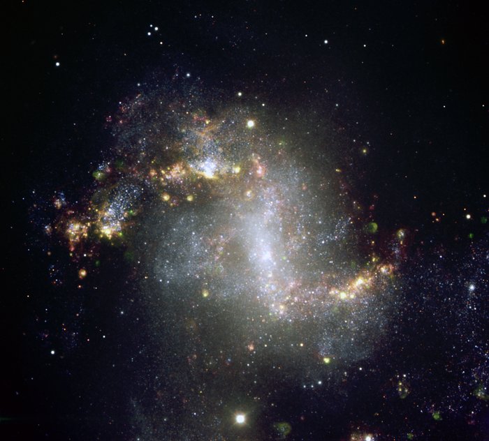 Die durcheinandergewirbelte Galaxie NGC 1313