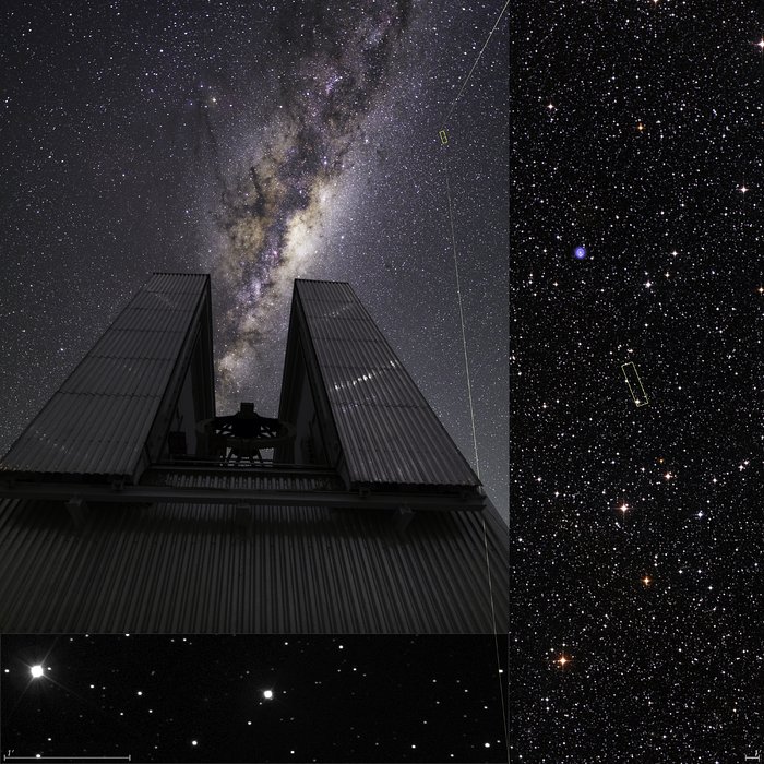 Os telescópios do ESO observam uma relíquia rara