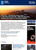 ESO — Observatoř La Silla slaví 50! — Organisation Release eso1906cs