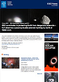 ESO — L'ESO contribuisce a proteggere la Terra dagli asteroidi pericolosi — Organisation Release eso1910it