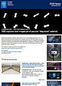 ESO — L'ESO cattura le migliori immagini finora del peculiare asteroide "osso per i cani" — Photo Release eso2113it