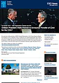 ESO Organisation Release eso1345nl - Chileense president bezoekt Paranal om de grond voor de E-ELT over te dragen