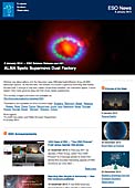 ESO Science Release eso1401fr-ch - ALMA observe une supernova, véritable usine à poussière