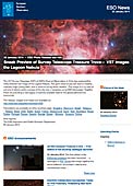 ESO Photo Release eso1403pt - Uma pequena amostra da vasta coleção de dados do telescópio de rastreio VST — Imagens VST da Nebulosa da Lagoa
