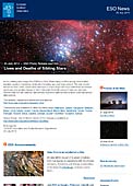 ESO Photo Release eso1422pl - Życie i śmierć gwiezdnego rodzeństwa