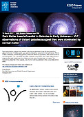 ESO — Pimeällä aineella vähemmän painoarvoa varhaisessa maailmankaikkeudessa — Science Release eso1709fi