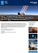 ESO — Grundsteinlegungszeremonie für das Extremely Large Telescope — Organisation Release eso1716de-ch