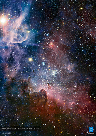 Poster: ESO’s VLT reveals the Carina Nebula's Hidden Secrets