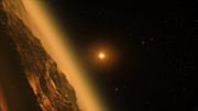 Fly-through of the TRAPPIST-1 planetary system