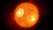 3D animace hvězdy Antares