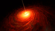 Vizualizace černé díry v srdci galaxie M87