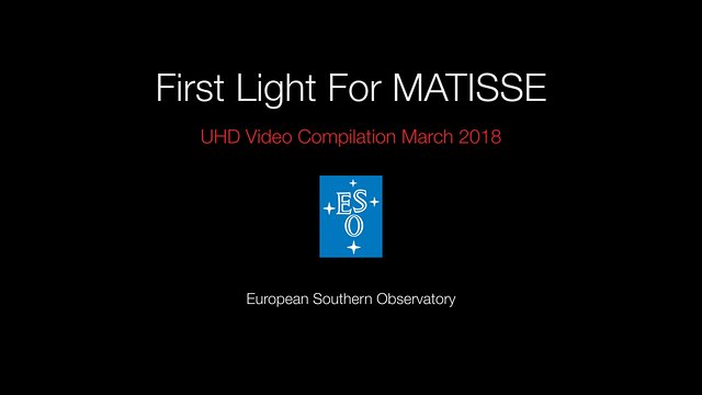 Interferometerinstrumentet MATISSE har first light