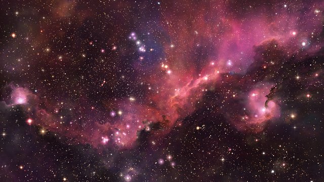 3D animation of the Seagull Nebula