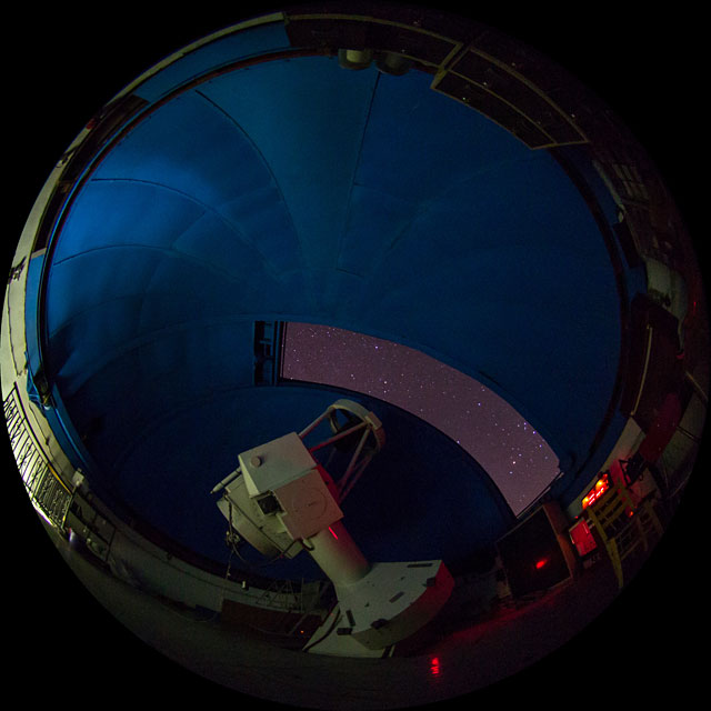 Telescopio de 1.2 metros en el Observatorio Kryoneri