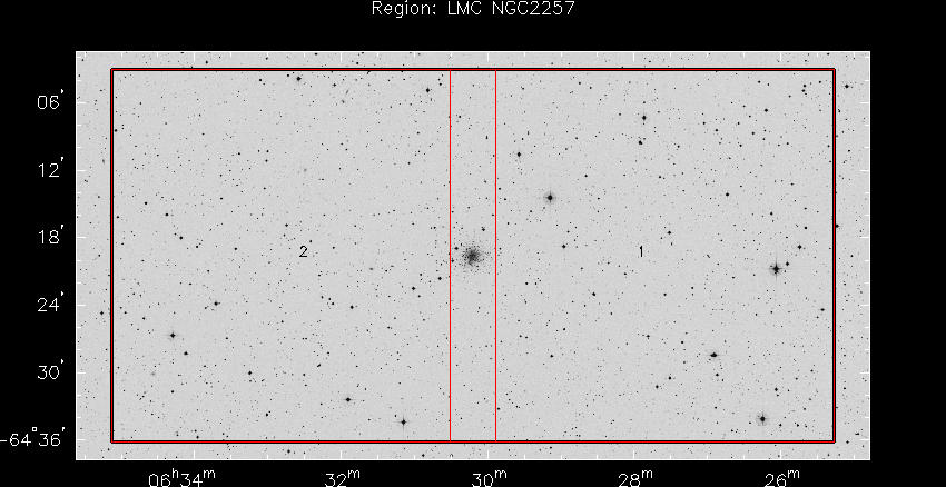 optical shallow strategy for LMC NGC2257