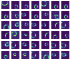 example image similarity search showing gravitational lenses