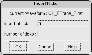 Insert Ticks