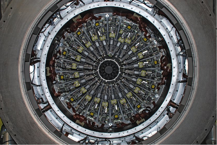 The 24 KMOS pick-off arms in the focal plane.