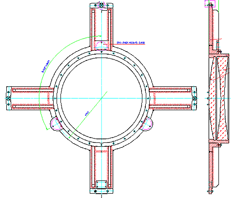 CAD view of the Nasmyth Corrector