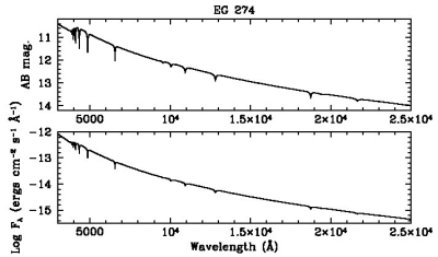 X-shooter reference spectrum for EG 274 X-shooter reference spectrum for EG 274