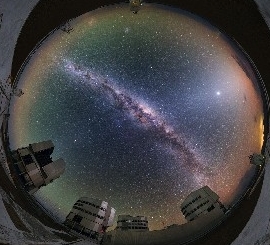 360 degree fish-eye (fulldome) view of Paranal Observatory