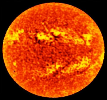 ALMA image of solar disc at 1.25mm ALMA image of solar disc at 1.25mm