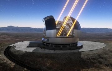 ELT with laser guide stars - artist rendering ELT with laser guide stars - artist rendering