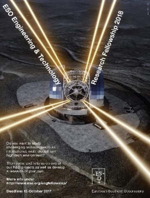 ESO Engineering & Research Fellowship 2018 ESO Engineering & Research Fellowship 2018