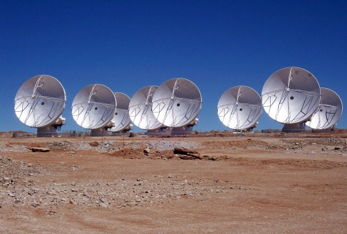 Eight ALMA antennas on Chajnantor* Eight ALMA antennas on Chajnantor*