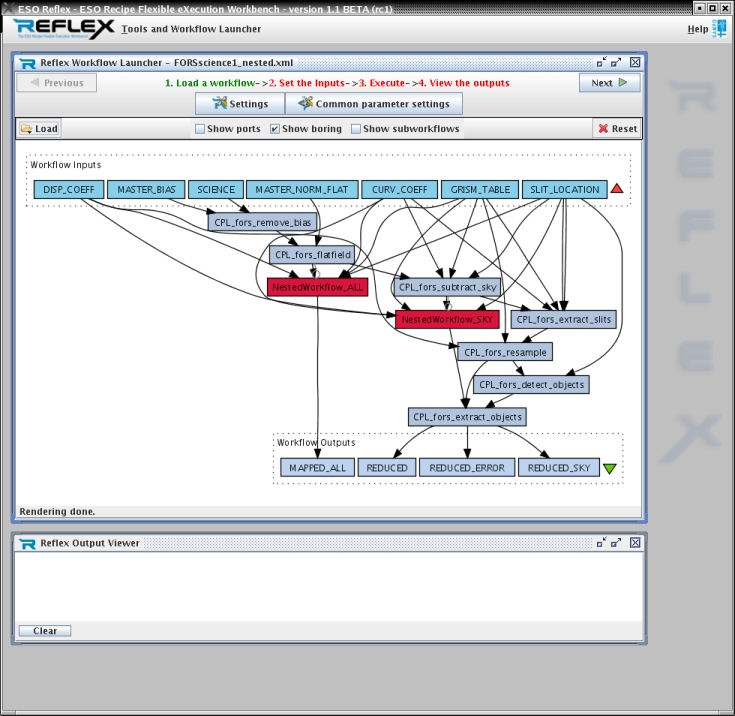 An example of a nested FORS MXU workflow