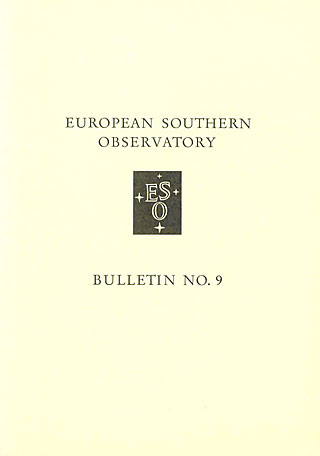Bulletin 09 - European Southern Observatory 